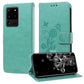Embossed Butterfly Flowers Leather Phone Case