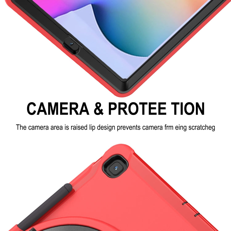 360 Degree Rotation PC+TPU Protective Cover with Holder & Hand Strap & Pen Slot, For Samsung Galaxy Tab S6 Lite, For iPad Pro 12.9 inch (2020), For iPad 10.2