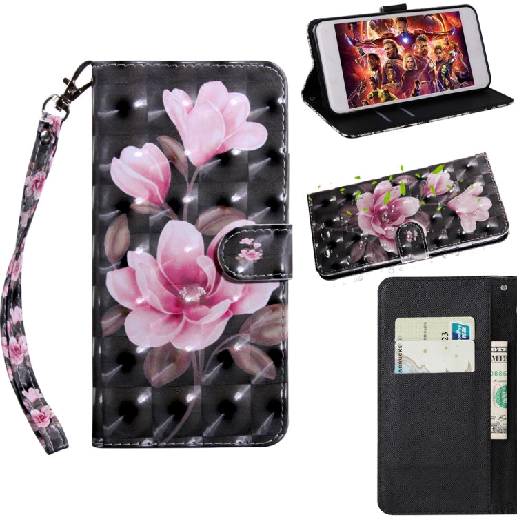 3D Painted Pattern Horizontal Flip TPU + PU Leather Case with Holder & Card Slots & Wallet & Lanyard