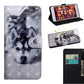 3D Painted Pattern Horizontal Flip TPU + PU Leather Case with Holder & Card Slots & Wallet & Lanyard