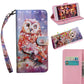 3D Painted Pattern Horizontal Flip TPU + PU Leather Case with Holder & Card Slots & Wallet & Lanyard