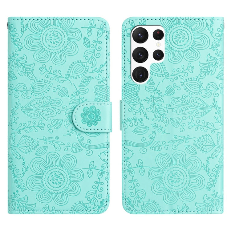 Floral Embossed Pattern Leather Phone Case, For Samsung Galaxy S23 FE 5G, For Samsung Galaxy S23 Ultra 5G, For Samsung Galaxy S23+ 5G, For Samsung Galaxy S23 5G, For Samsung Galaxy S22 Ultra 5G, For Samsung Galaxy S22+ 5G, For Samsung Galaxy S22 5G����...