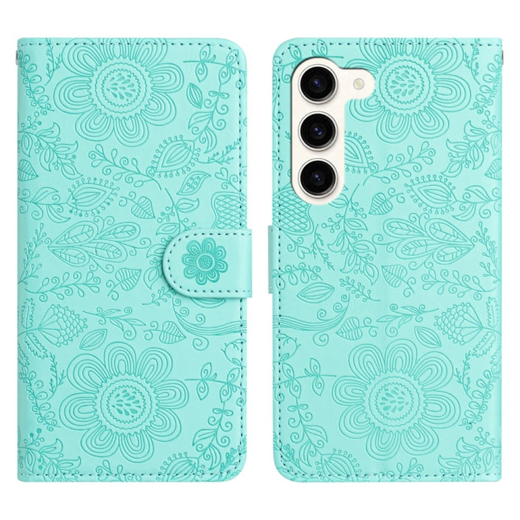 Floral Embossed Pattern Leather Phone Case, For Samsung Galaxy S23 FE 5G, For Samsung Galaxy S23 Ultra 5G, For Samsung Galaxy S23+ 5G, For Samsung Galaxy S23 5G, For Samsung Galaxy S22 Ultra 5G, For Samsung Galaxy S22+ 5G, For Samsung Galaxy S22 5G����...