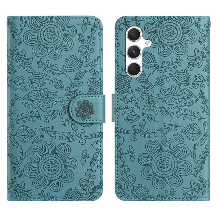 Floral Embossed Pattern Leather Phone Case, For Samsung Galaxy S25 FE 5G, For Samsung Galaxy S25 Edge 5G, For Samsung Galaxy S25 5G, For Samsung Galaxy S25+ 5G, For Samsung Galaxy S25 Ultra 5G, For Samsung Galaxy S24 FE 5G, For Samsung Galaxy S24 Ultra...