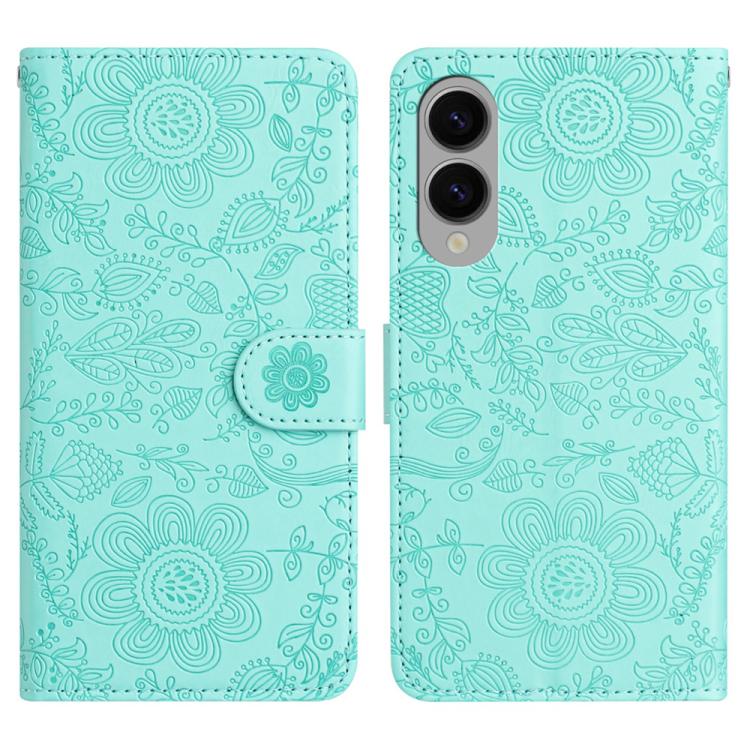 Floral Embossed Pattern Leather Phone Case, For Samsung Galaxy S25 FE 5G, For Samsung Galaxy S25 Edge 5G, For Samsung Galaxy S25 5G, For Samsung Galaxy S25+ 5G, For Samsung Galaxy S25 Ultra 5G, For Samsung Galaxy S24 FE 5G, For Samsung Galaxy S24 Ultra...