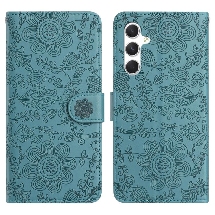 Floral Embossed Pattern Leather Phone Case, For Samsung Galaxy S25 FE 5G, For Samsung Galaxy S25 Edge 5G, For Samsung Galaxy S25 5G, For Samsung Galaxy S25+ 5G, For Samsung Galaxy S25 Ultra 5G, For Samsung Galaxy S24 FE 5G, For Samsung Galaxy S24 Ultra...