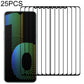 25 PCS Full Glue Full Screen Tempered Glass Film