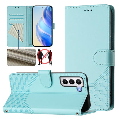Honeycomb Embossing RFID Leather Phone Case