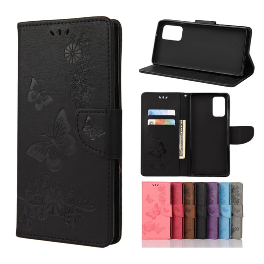 Butterflies Embossing Horizontal Flip Leather Case with Holder & Card Slots & Wallet, For Samsung Galaxy Note20, For Samsung Galaxy Note20 Ultra, For Samsung Galaxy A01 Core