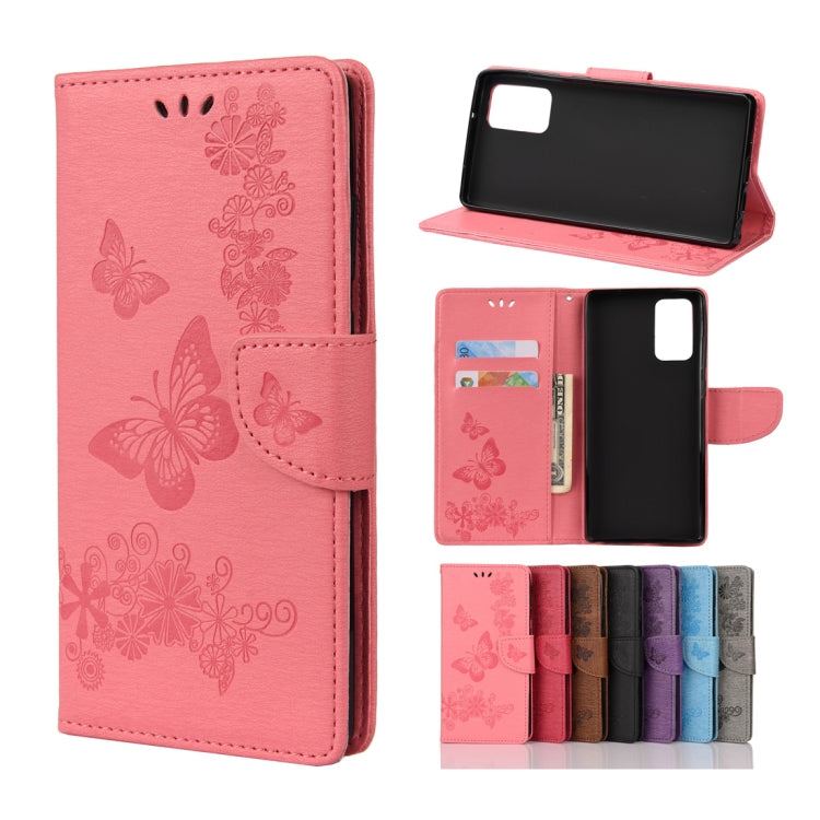 Butterflies Embossing Horizontal Flip Leather Case with Holder & Card Slots & Wallet, For Samsung Galaxy Note20, For Samsung Galaxy Note20 Ultra, For Samsung Galaxy A01 Core