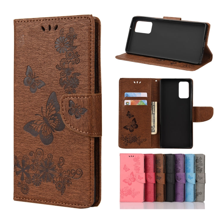 Butterflies Embossing Horizontal Flip Leather Case with Holder & Card Slots & Wallet, For Samsung Galaxy Note20, For Samsung Galaxy Note20 Ultra, For Samsung Galaxy A01 Core