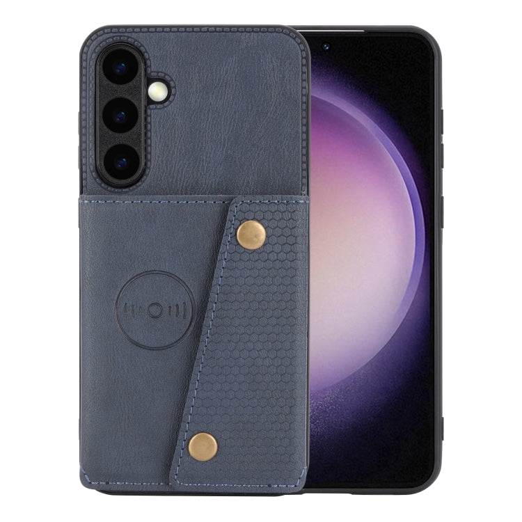 Double Buckle Card Slots Magnetic Phone Case