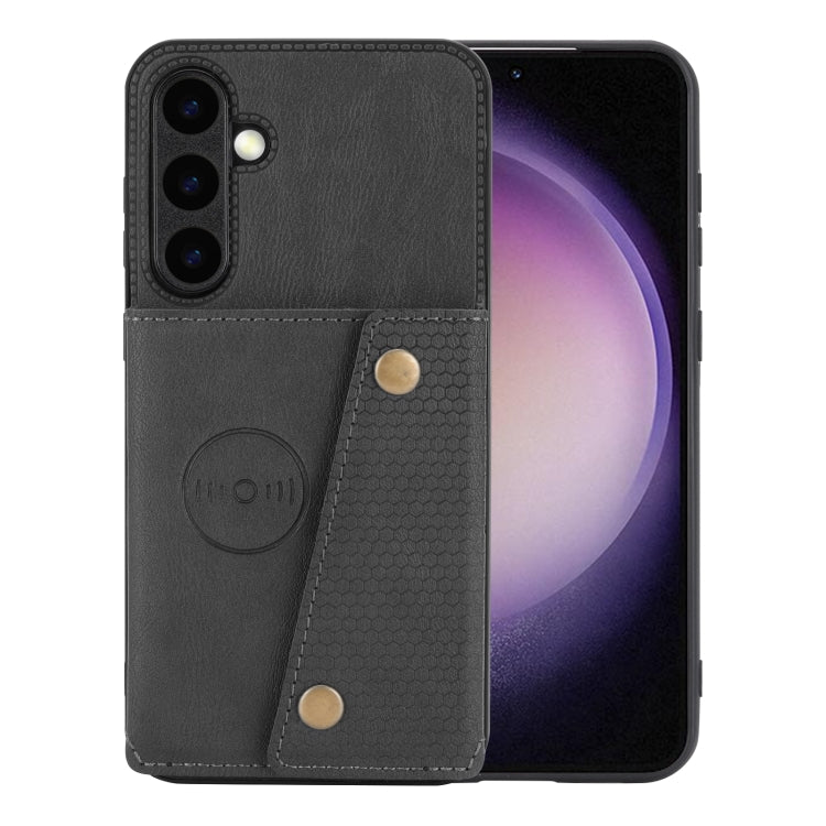 Double Buckle Card Slots Magnetic Phone Case