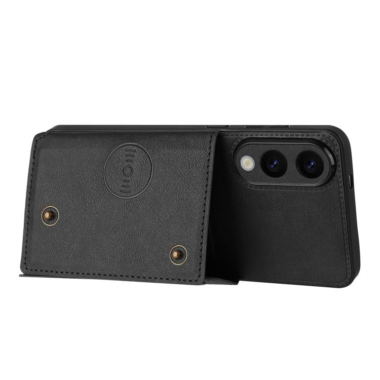 Double Buckle Card Slots Magnetic Phone Case