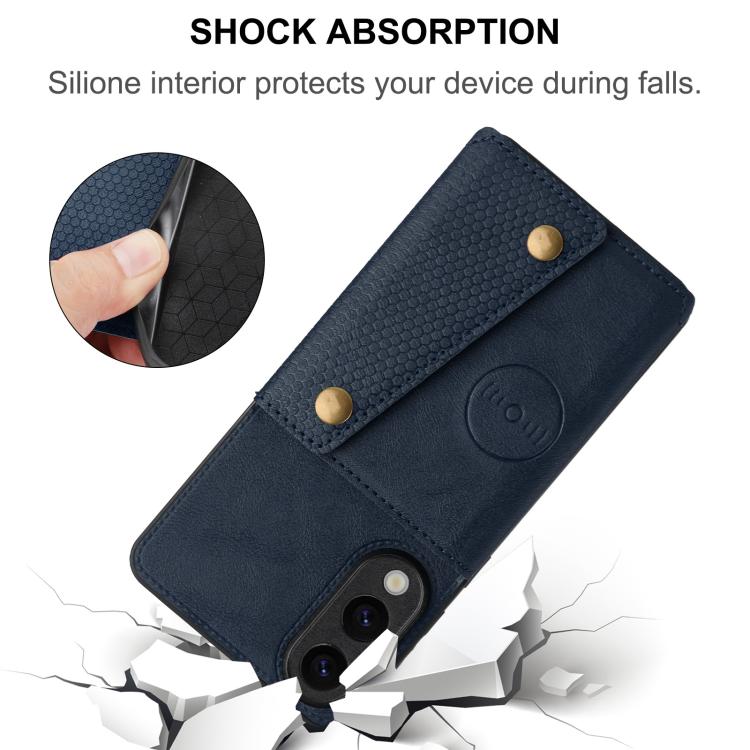 Double Buckle Card Slots Magnetic Phone Case