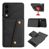 Double Buckle Card Slots Magnetic Phone Case