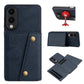 Double Buckle Card Slots Magnetic Phone Case