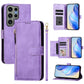 Multi-Card Slots Zipper Wallet Leather Phone Case