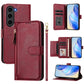 Multi-Card Slots Zipper Wallet Leather Phone Case