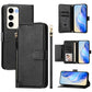 Multi-Card Slots Zipper Wallet Leather Phone Case