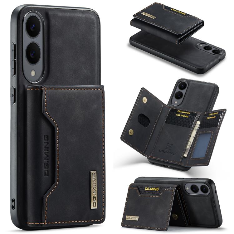 DG.MING M2 Series 3-Fold Multi Card Bag + Magnetic Phone Case, For Samsung Galaxy S25 Edge 5G, For Samsung Galaxy S25 Ultra 5G, For Samsung Galaxy S24 FE 5G