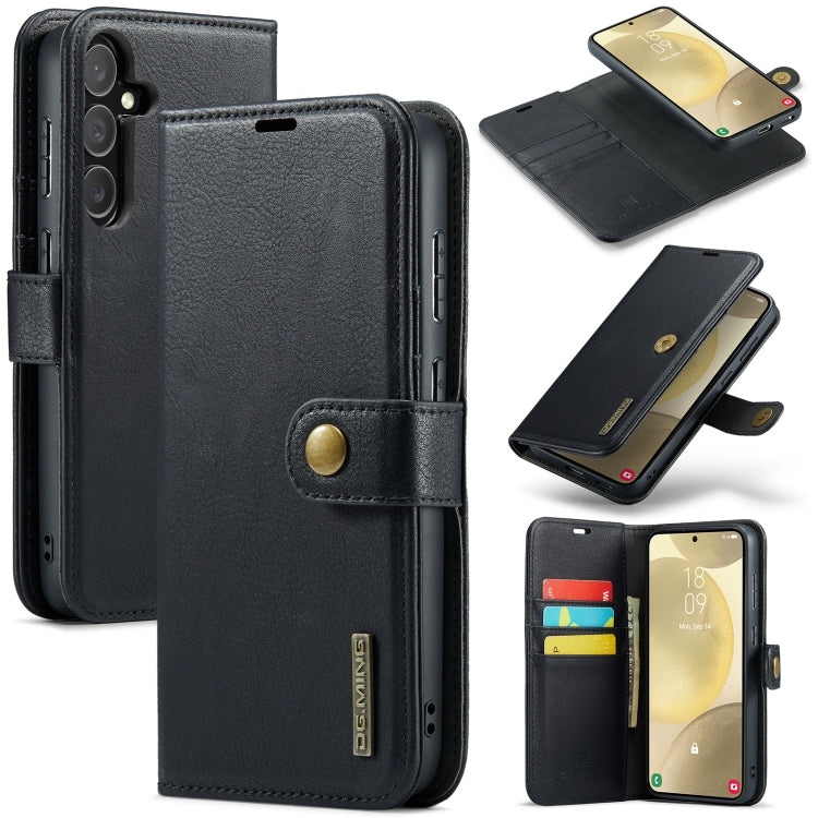 DG.MING Crazy Horse Texture Detachable Magnetic Leather Case, For Samsung Galaxy S25 Edge 5G, For Samsung Galaxy S25 Ultra 5G, For Samsung Galaxy S24 FE 5G