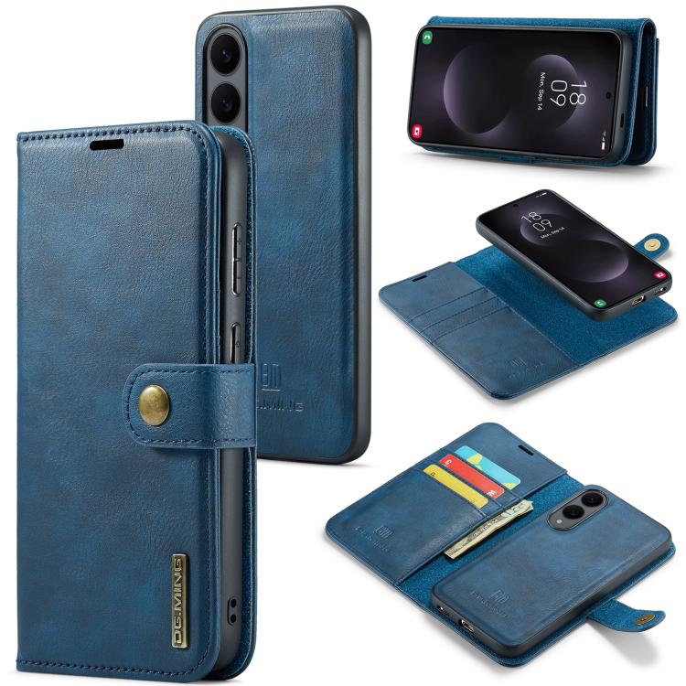 DG.MING Crazy Horse Texture Detachable Magnetic Leather Case, For Samsung Galaxy S25 Edge 5G, For Samsung Galaxy S25 Ultra 5G, For Samsung Galaxy S24 FE 5G