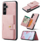 JEEHOOD J01 Retro Magnetic Detachable Wallet Phone Case, For Samsung Galaxy S25 Edge 5G, For Samsung Galaxy S24 FE 5G