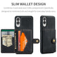 JEEHOOD J01 Retro Magnetic Detachable Wallet Phone Case, For Samsung Galaxy S25 Edge 5G, For Samsung Galaxy S24 FE 5G