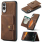 JEEHOOD J01 Retro Magnetic Detachable Wallet Phone Case, For Samsung Galaxy S25 Edge 5G, For Samsung Galaxy S24 FE 5G