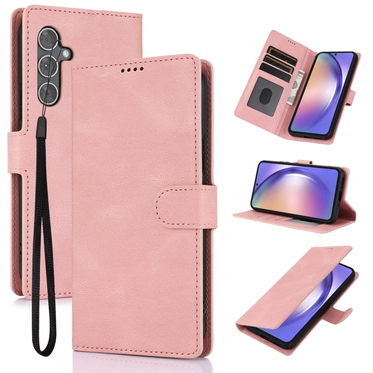 Fantasy Skin-feel Calfskin Texture Leather Phone Case, For Samsung Galaxy S25 Edge 5G, For Samsung Galaxy S25 5G, For Samsung Galaxy S25+ 5G, For Samsung Galaxy S25 Ultra 5G, For Samsung Galaxy S24 FE 5G, For Samsung Galaxy S24 Ultra 5G����������������...