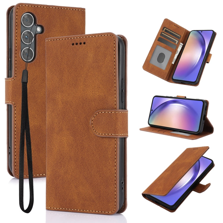 Fantasy Skin-feel Calfskin Texture Leather Phone Case, For Samsung Galaxy S25 Edge 5G, For Samsung Galaxy S25 5G, For Samsung Galaxy S25+ 5G, For Samsung Galaxy S25 Ultra 5G, For Samsung Galaxy S24 FE 5G, For Samsung Galaxy S24 Ultra 5G����������������...