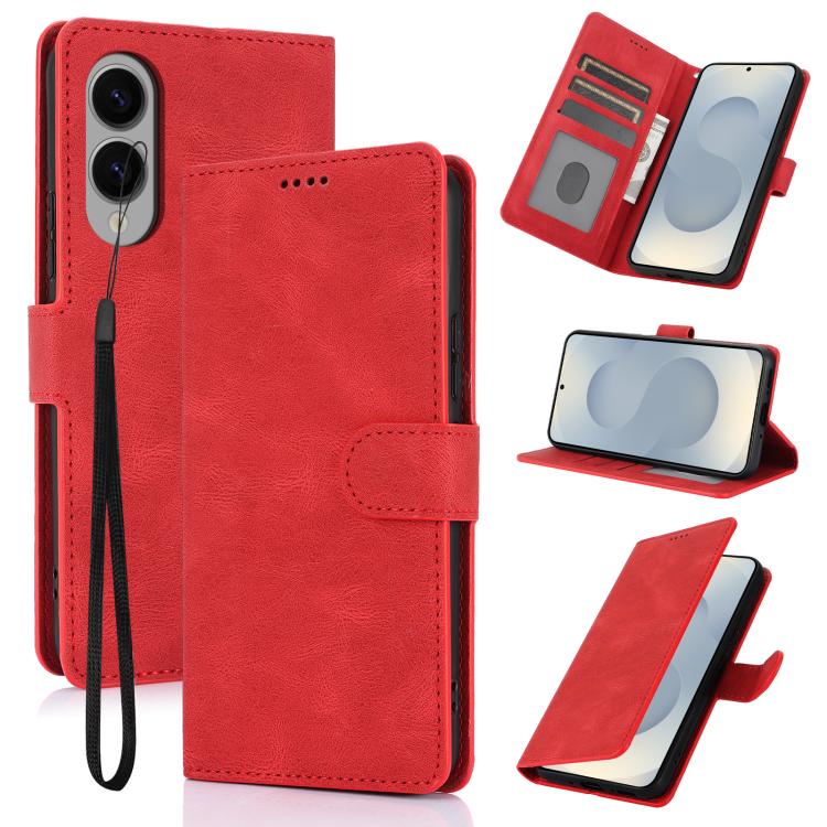 Fantasy Skin-feel Calfskin Texture Leather Phone Case, For Samsung Galaxy S25 Edge 5G, For Samsung Galaxy S25 5G, For Samsung Galaxy S25+ 5G, For Samsung Galaxy S25 Ultra 5G, For Samsung Galaxy S24 FE 5G, For Samsung Galaxy S24 Ultra 5G����������������...