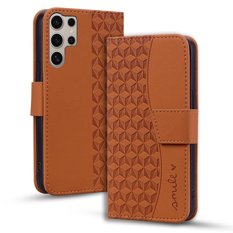 Diamond Buckle Leather Phone Case with Lanyard