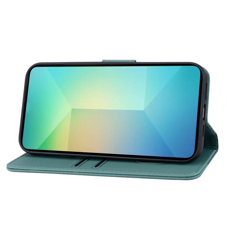 Diamond Buckle Leather Phone Case with Lanyard