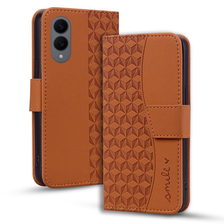 Diamond Buckle Leather Phone Case with Lanyard