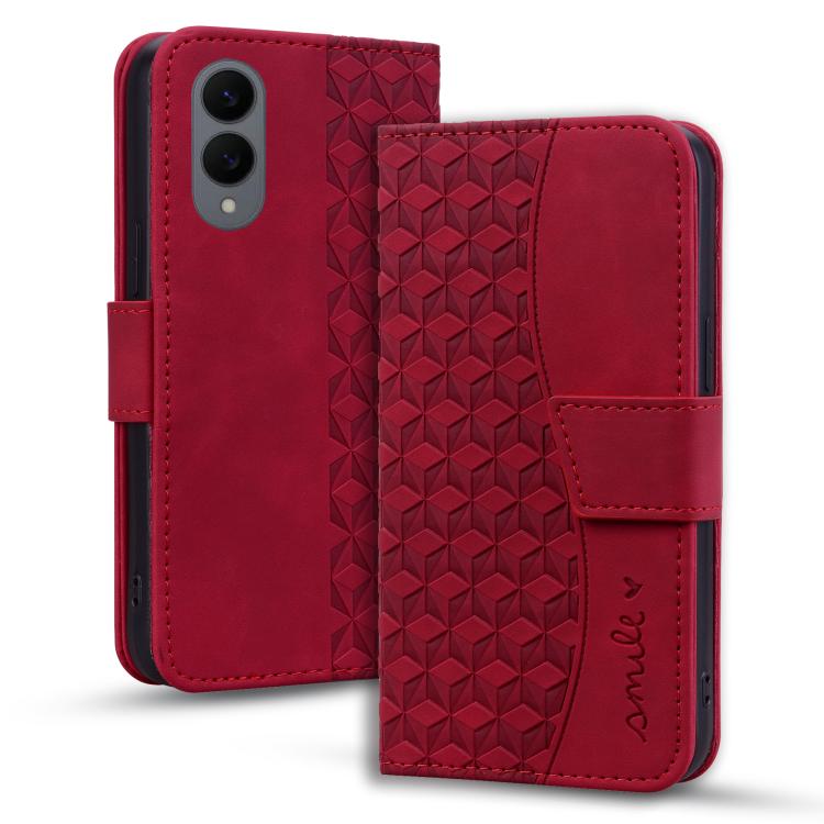 Diamond Buckle Leather Phone Case with Lanyard