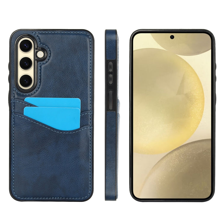 Litchi Leather Skin Card Slots Phone Case
