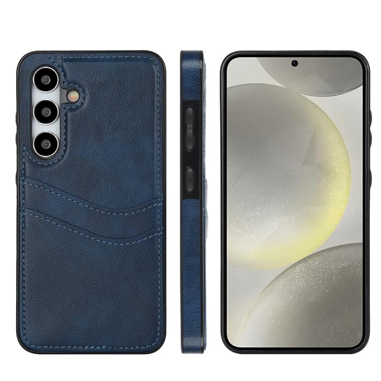 Litchi Leather Skin Card Slots Phone Case