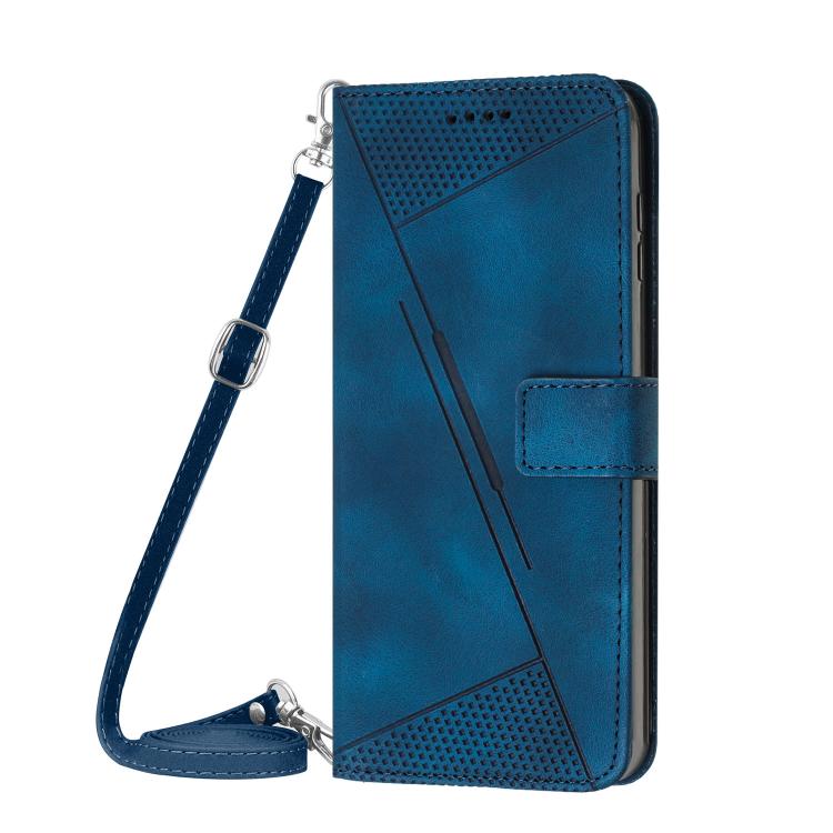 Dream Triangle Leather Phone Case with Lanyard
