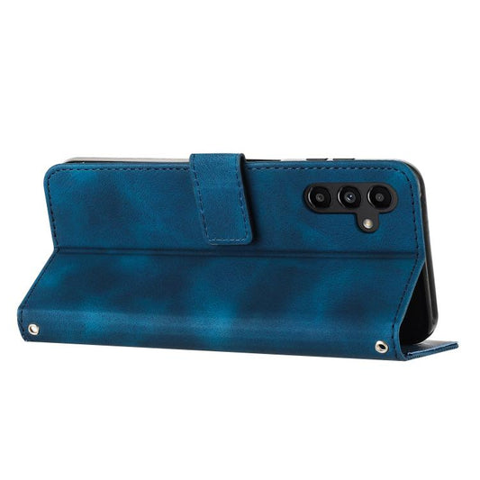 Dream Triangle Leather Phone Case with Lanyard