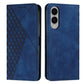 Diamond Splicing Skin Feel Magnetic Leather Phone Case