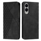Diamond Splicing Skin Feel Magnetic Leather Phone Case