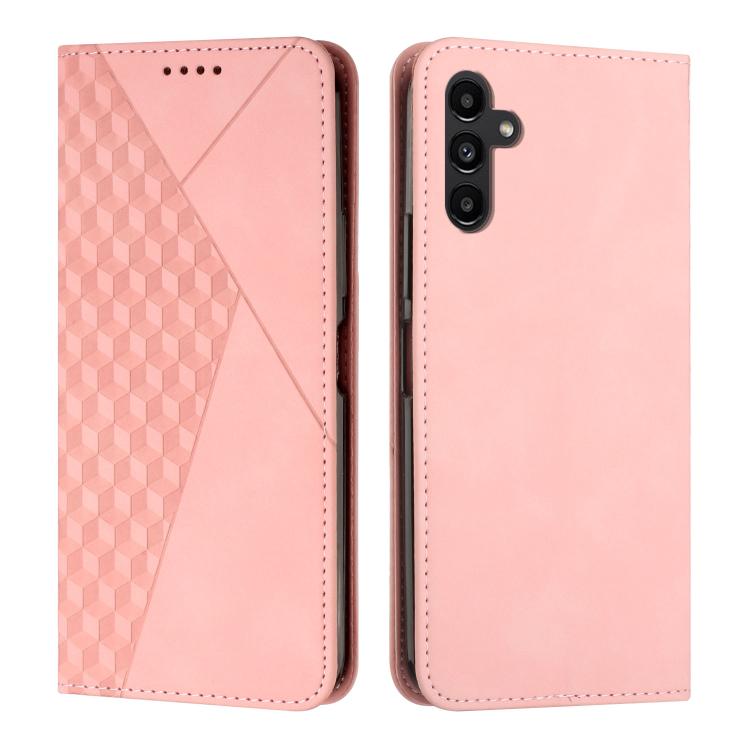 Diamond Splicing Skin Feel Magnetic Leather Phone Case