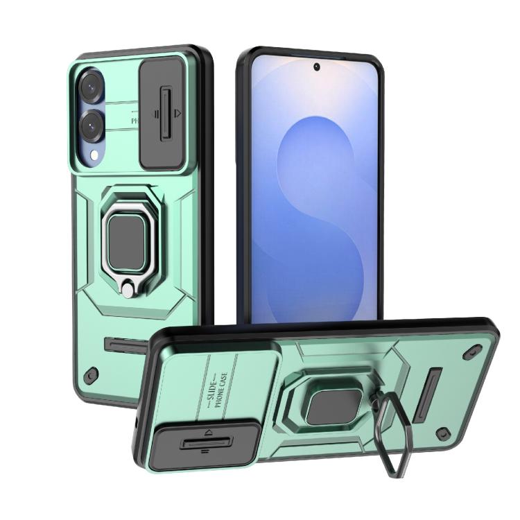 Sliding Camshield TPU + PC Shockproof Phone Case with Holder