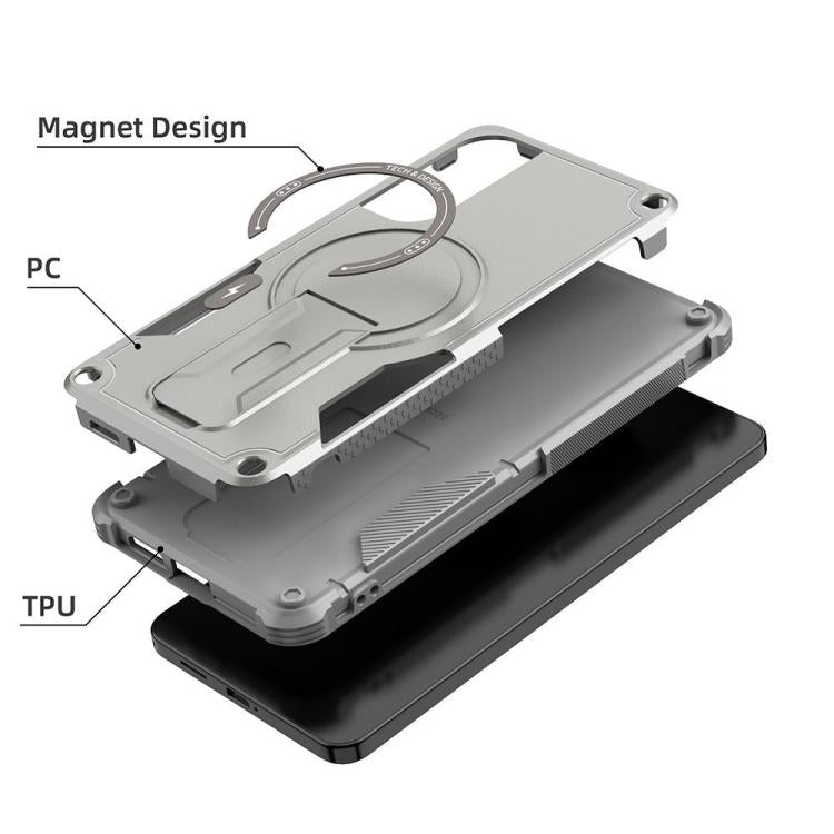 Armor MagSafe Holder PC Hybrid TPU Phone Case