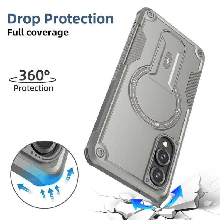 Armor MagSafe Holder PC Hybrid TPU Phone Case