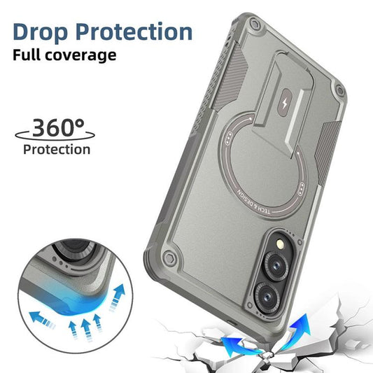Armor MagSafe Holder PC Hybrid TPU Phone Case