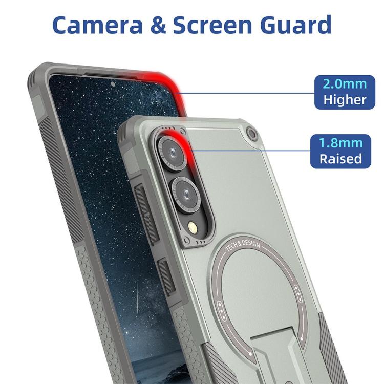 Armor MagSafe Holder PC Hybrid TPU Phone Case