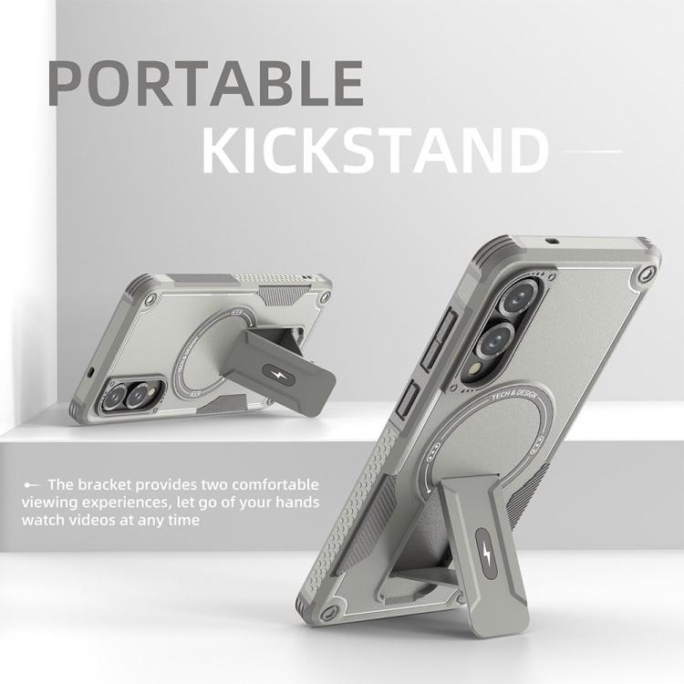 Armor MagSafe Holder PC Hybrid TPU Phone Case